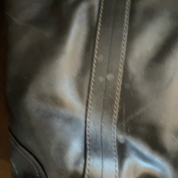 Coach Black Leather Tote - Picture 3 of 10